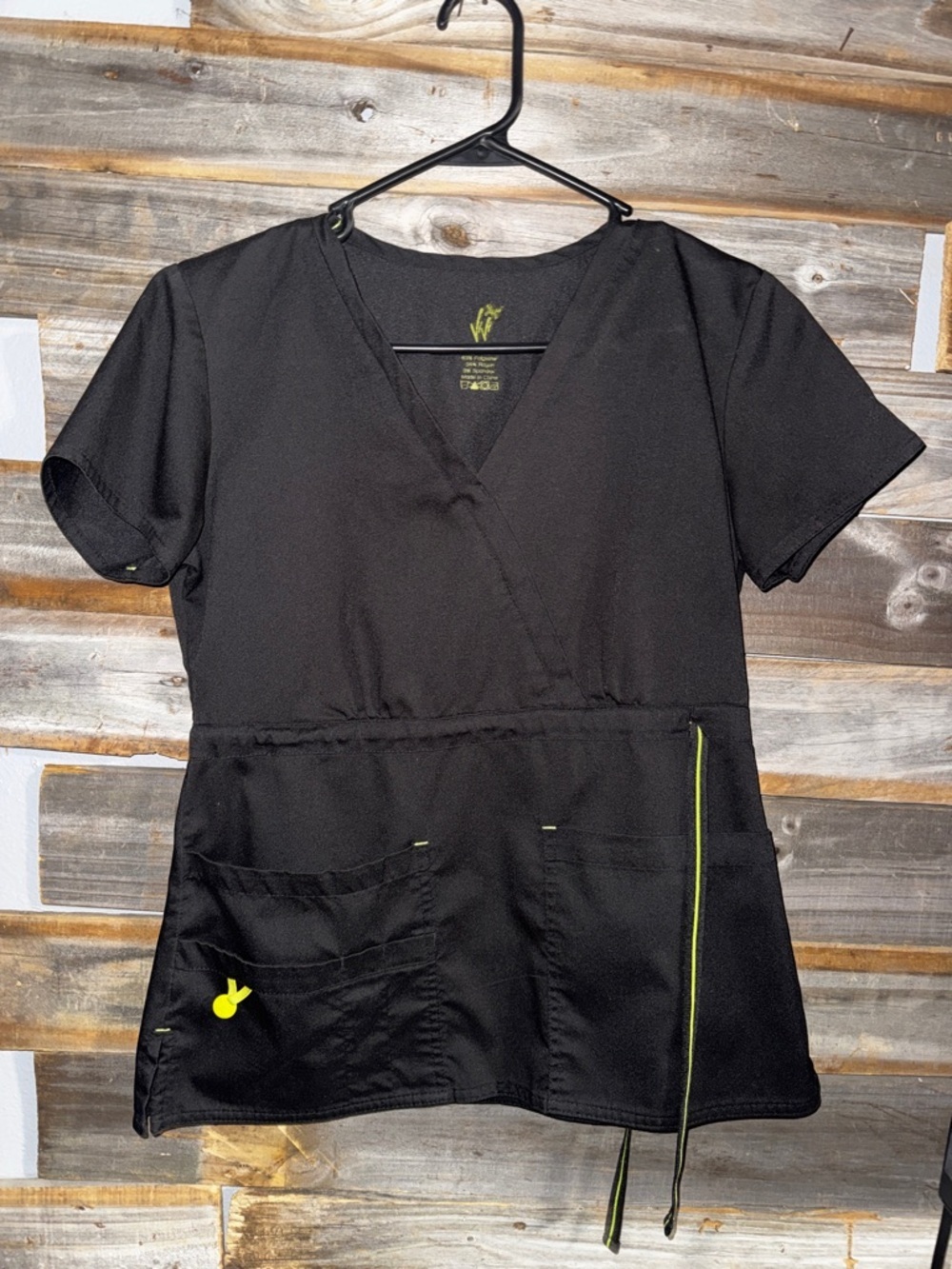 Vivi scrub top- Xs- black